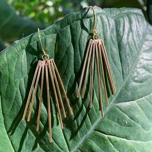 Gold Fringe Earring